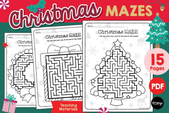 Christmas Maze Worksheets: Designing Engaging Educational Assets