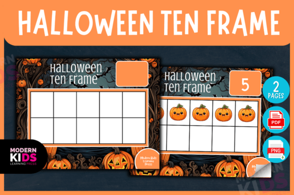 Elevate Halloween Math with a Professional Ten Frame Design