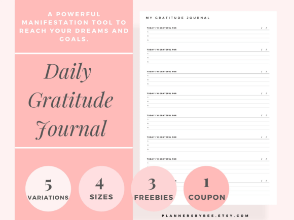 Elevate Your Brand with a Daily Gratitude Journal Design