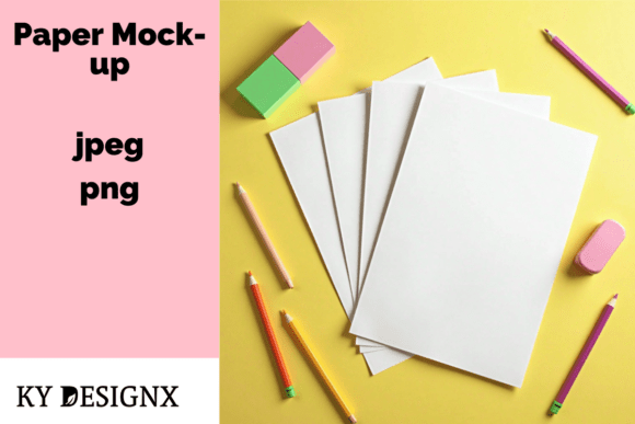 Elevate Your Designs with a Colorful Paper Mockup
