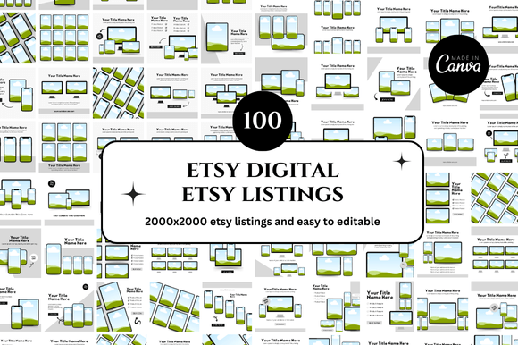 Elevate Your Etsy Shop with a Versatile Canva Mockup Bundle