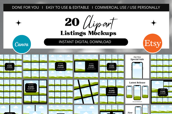 Elevate Your Etsy Shop with Customizable Canva Mockups