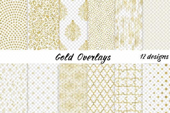 Elevate Your Projects with Gold Glitter Overlays