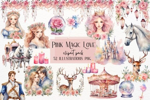 Enchanting Design: Using Pink Fairytale Clipart for Projects