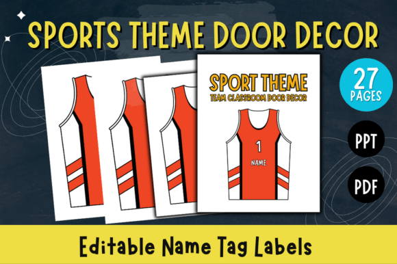 Energize Your Space: Sports Theme Door Decor & PPT Template