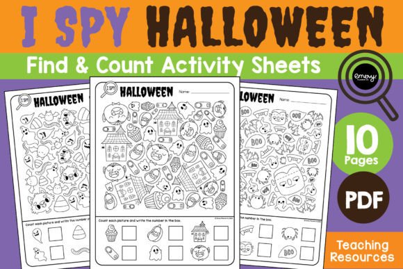 I SPY HALLOWEEN Find and Count Activity: A Designer's Visual Toolkit