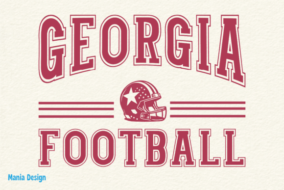 Retro Georgia Football SVG: Vintage Design for Modern Projects