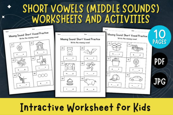 Short Vowels (Middle Sounds) Worksheets: A Designer's Guide